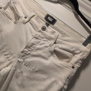 Bundle 2/$40 PAIGE Cream Skinny Jeans Size 33